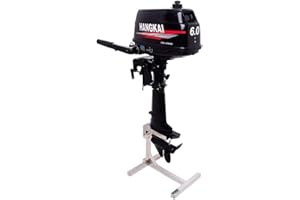 OU BEST CHOOSE 6CV / 2temps Moteur Hors-Bord électrique, Pneumatique Outboard Motor, pour canoë/Kayak/Bateau 4.4KW