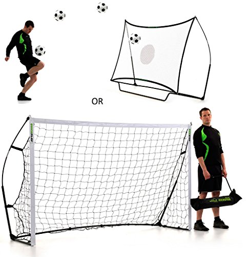 QUICKPLAY Kickster Combo 2,4 x 1,5m Fußballtor & Rückprallwand