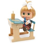 MHA07000 Tongs and Husbands 12cm Masha and School Play Set