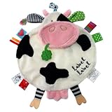 Vital Innovations Label-Label LL-FR1205 Cuddly Animal Toy Friends Cow White