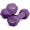 Neoprene Dumbbell Hand Weights Pair Home Exercise for Women Men Arm Pilates Dumbbells in 1kg 1.5kg 2kg 3kg 4kg 5kg 8kg 10kg Set