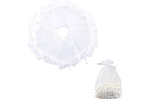 VEXQUIVERA 30Pcs Organza Gift Bags 13x18cm With Drawstring - Small Medium Mesh Pouches for Jewelry, Wedding Party Favors, Candy