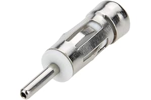 HiAoey ISO to DIN Plug Pin Adapter, Car Aerial Antenna Adapter Connector for Vehicle Car Audio Radio Head Unit Stereo Receiver