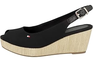 Tommy Hilfiger Kobiety Kultowy klin z tyłu ElbaSandały z odkrytymi palcami