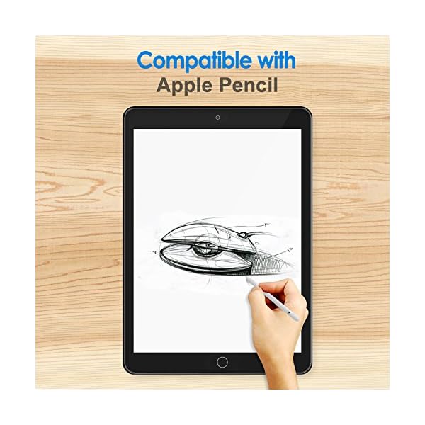 JETech Protector Pantalla iPad Pro 12,9 Pulgadas (2015/2017 Modelo, 1ª / 2ª Generación), Vidrio Templado - Image 4