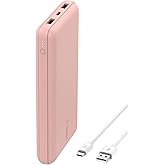 Belkin USB C Taşınabilir Şarj Cihazı 20000 mAh, USB Tip C Giriş &Ccedil;ıkış Bağlantı Noktalı 20K G&uuml;&ccedil; Bankası i&ccedil;in USB C - A Kablosu