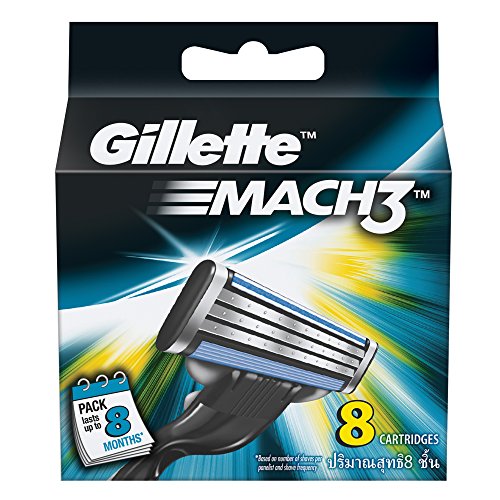 Gillette Mach3 Brand New Blades/ cartridges 100% Genuine - 8 blades
