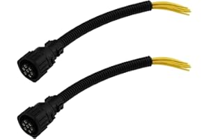 EMSea 2 Stück 6/7-poliger Anschluss für Rückleuchten Buchsen für Reparaturstecker Ersatzteil 967650-1 962999-1 828905-1 Kompatibel mit MAN Kompatibel mit DAF Sprinter Luton