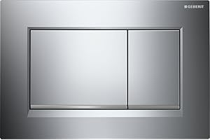 Geberit 115,883.KH.1 talerz 2 przyciski Sigma 30, szary, 24,6 cm x 16,4 cm x 1,2 cm