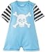 Hatley Baby Boys Infant Shorty Skull, Blue, 3-6 Months
