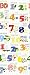 Babies-Island A 2 Piece Bedding Set Pillowcase+Duvet Cover For Baby Toddler To Fit Cot/Cot Bed - NUMBERS (90x120 cm)
