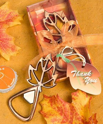 Copper colour leaf design Bottle Opener