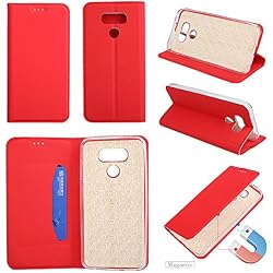 Funluna Funda LG G6, Carcasa Cartera Flip de Piel PU Libro Billetera con Función de Soporte y Ranuras de Tarjeta para LG G6