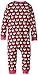 Hatley Baby-Girls Infant Sleepy Romper -Lots of Hearts Pyjama Set, Red, 3-6 Months