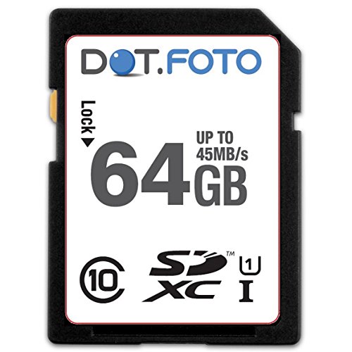 Dot.Foto Extreme SDXC 64Gb Class 10 UHS-1 (bis 45MB/s Lesen) Speicherkarte für Olympus OM-D / E Digitalkamera Modelle [Siehe Beschreibung für die Kompatibilität]