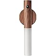 landgoo Motion Sensor Night Lights Magnet Body Sensor Hallway, Rechargeable Led Light Portable Stairway, Wooden Wall Sconce Battery Powered Cabinet Lights(Walnut Wood 1PC)