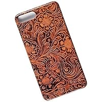 Slim Case for iPhone 7 Plus, 8 Plus. Tasche Cover. Tooled Leather Look.