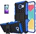 Produktbild ISENPENK Samsung Galaxy A3(2016)/A310F/A3(2016)Duos Hülle,Ultra Slim TPU+PC Silikon Tough Rugged Dual-Layer Hardcase with Built-in Kickstand Schutzhüllen Wasserdicht Shockproof Anti Slip Protection Thin Tasche für Samsung Galaxy A3(2016)/A310F/A3(2016) Duos 4.7Zoll-[blau]+Panzerglas Folie Displayfolie Displayschutzfolie