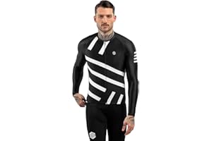 SIROKO Maillot Ciclismo Manga Larga M2 Hombre Ropa de Ciclismo Corte Slim Ajuste aerodinámico