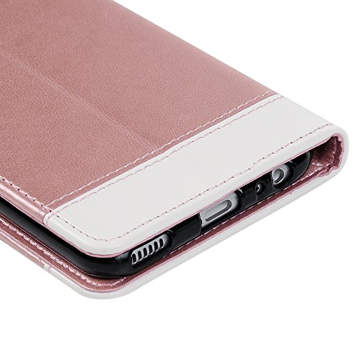 Lanveni Huawei P10 H  lle  Handyh  lle Huawei P10 Flip Case Cover PU Lederh  lle Schutzh  lle Magnetverschluss Ledertasche mit Stander Function Brieft