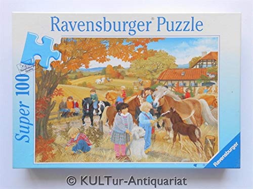 Preisvergleich Produktbild Ponyhof 100 Teile Ravensburger Puzzle ab 6 Jahre