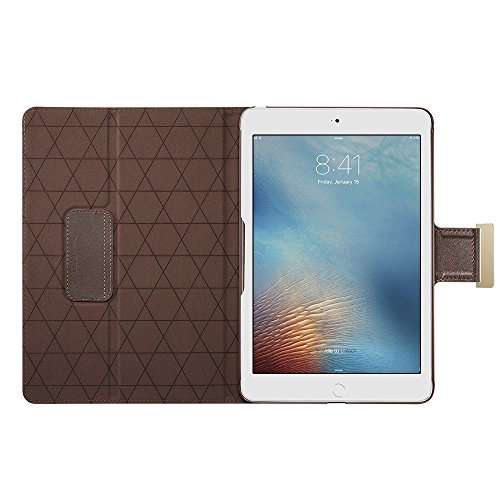 iPad Pro 9.7 Hülle, ESR® Intelligent Bildserie Unternehmen Stil PU Ledertasche mit Haspe mit Auto aufwachen / Schlaf Funktion Schutzhülle für iPad Pro 9.7 Zoll (Braun) - 6