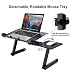 Produktbild Slypnos Laptop Ständer mit Lüfter, Notebook Halterung Tisch Tablet Halter bis 15.6'' Laptop ergonomisch 360° Verstellbar faltbar, mit 2 Lüfter und Mausablage