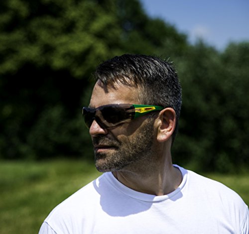 Uvex Pheos Arbeitsschutzbrille und Freizeitbrille Soccer Edition inklusive Stoff-Etui, grün, Pheos1a - 2