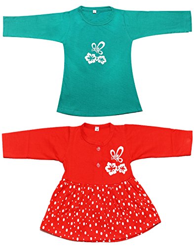 babeezworld Cotton Shirt Dress (5011297001125_Multi_6-12 Months) RS.399.00