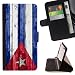 Produktbild FJCases Kuba Kubaner Holzmuster Flagge Tasche Brieftasche Hülle Schale Standfunktion Schutzhülle für Samsung Galaxy S7 Edge