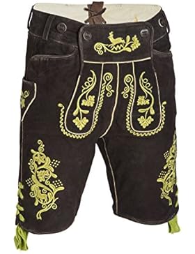 Almsach Herren Lederhose HE508 RBS Altschwarz