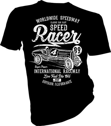 Worldwide Speedway, Fruit Of The Loom Black Unisex T-Shirt (Large)