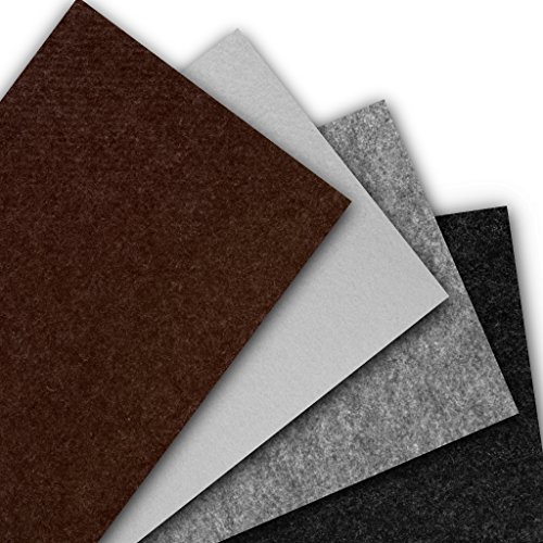 Preisvergleich Produktbild Filzplatten selbstklebend Filzgleiter DIN A3 schwarz