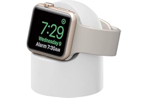 CRGANGZY Silikonowa ładowarka stacja dokująca akcesoria do zegarków antypoślizgowy uchwyt ładowarki stojak wymienny uchwyt na ładowarkę uchwyt do przechowywania kabli do Apple Watch Series 8 7 6 5