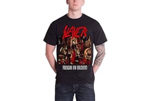ROCKOFF Slayer Men Reign in Blood Short Sleeve T-Shirt, Black, XX-Large
