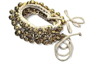 Whitewhale Handmade Indian Classical Ghungroo Dance Accessories Bharatnatyam, Kuchipudi, Odissi Ghungru For Dancer's Feet (100 bells + 100 bells)
