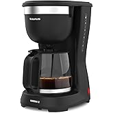 Taurus - Drip Coffee Maker 12 Cups 680W, Glass Jug, Drip Proof | 1.25L capacity, Removable and washable filter