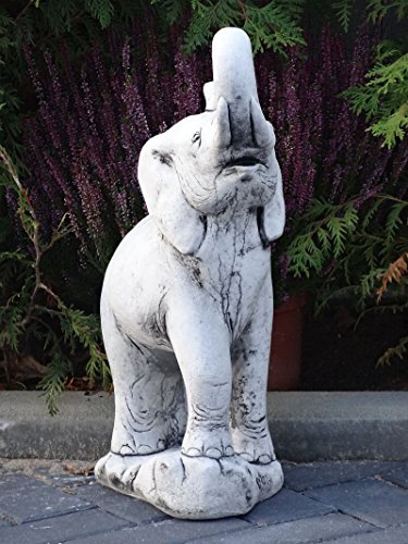 Steinfigur Nr.337 Elephant Elefant XL ca. 55 cm ca. 25 kg Frostfest Stein