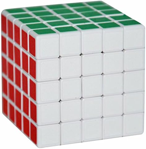 LSMY 5x5x5 Puzzle Cube Toy White Matte Sticker