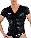 Produktbild Herren T-Shirt Crack schwarz figurbetont Uomo Eros Veneziani (L/XL, Schwarz)