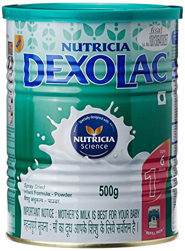 Dexolac 1 Infant Formula Tin - 500 g RS.318 (12.00% Off) - Amazon