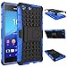 Produktbild Sony Xperia M5 Case, DRUnKQUEEn Heavy Duty Rugged Hybrid Armor Dual Layer Hard Shell Tire Tread Grenade Grip Combat Textured Cover with Kickstand for Sony Xperia M5 E5653 E5603 E5633 E5643 E5606