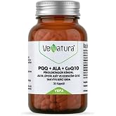 VeNatura PQQ + ALA + CoQ10, Pirolokinolin Kinon, Alfa Lipoik Asit ve Koenzim Q10 Takviye Edici Gıda, 30 Kaps&uuml;l
