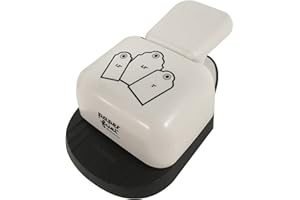 VAESSEN CREATIVE Paperfuel PF105001 Perforatrice Etiquette 3 en 1 Plastique/Métal Blanc 14 x 8 x 5 cm