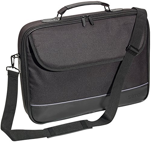 Silmo Laptop Tasche mit stabilem Schutzrahmen 15,6 Zoll (39,6cm) schwarz