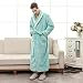 Produktbild FuweiEncore Herren Weiche Baumwolle Bademantel Lange Verdicken Loungewear Winter Warm Nachtwäsche,Red,XXXL (Farbe : Grün, Größe : Medium)