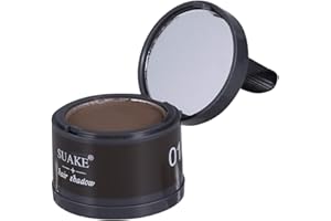 Solustre Haarverdichtung Haarausfall Puder Haaransatz Puder Mini Tragbar Schatten Haar Concealer Verdichtung Make Up für Frauen Männer Erwachsene (Dunkelbraun)