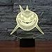 Produktbild 3D Illusion Lamp Jawell Night Light Big Shark 7 Changing Colors Touch USB Table Nice Gift Toys Decorations