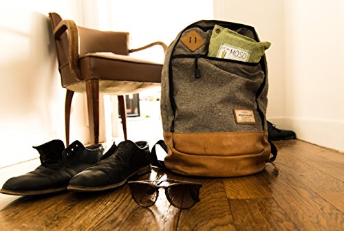 Le Sac MOSO (Die Moso Tasche) Version 200GR – Natürliche Luftreiniger , Deodorant, Feuchtigkeitsabsorber , geruchlos – gefertigt aus 100% Bambuskohle – 200 Gr Grau - 4