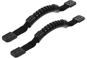 Sarini 2 pièces poignées de Kayak poignée de Transport à Montage latéral Confortable poignées de Transport en PVC Sangle poignée en Sangle moulée Kit d'accessoires de Remplacement